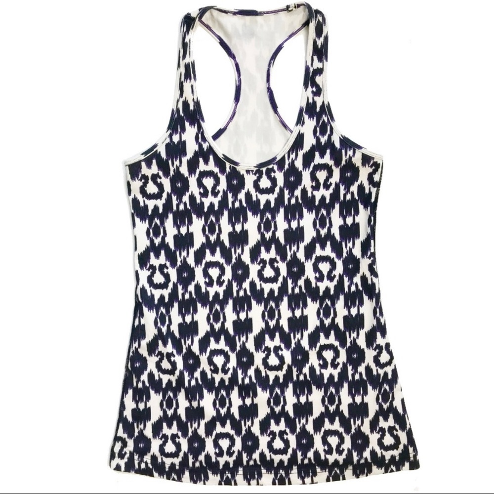 Lululemon Cool Racerback Tank - ikat print *RARE*